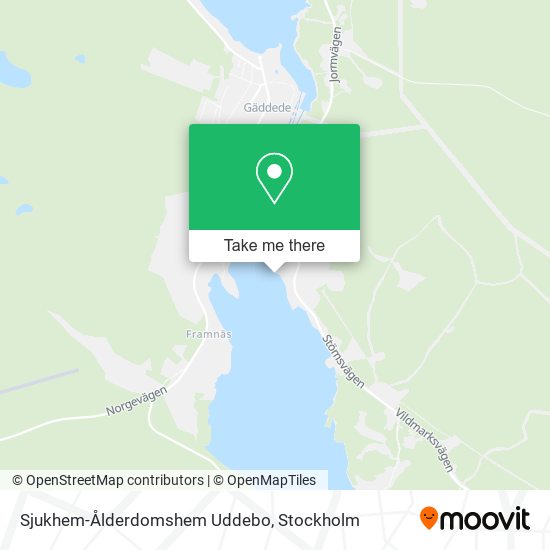 Sjukhem-Ålderdomshem Uddebo map