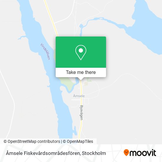 Åmsele Fiskevårdsområdesfören map