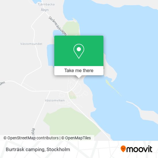 Burträsk camping map