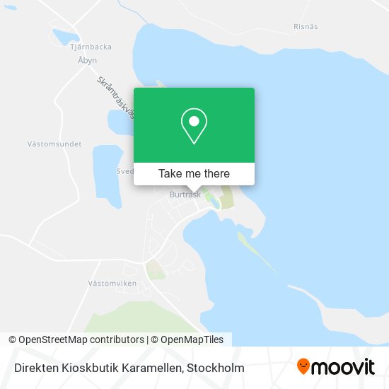 Direkten Kioskbutik Karamellen map