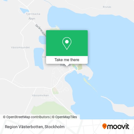 Region Västerbotten map