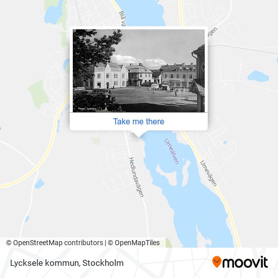 Lycksele kommun map