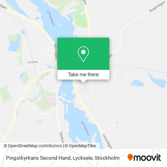 Pingstkyrkans Second Hand, Lycksele map