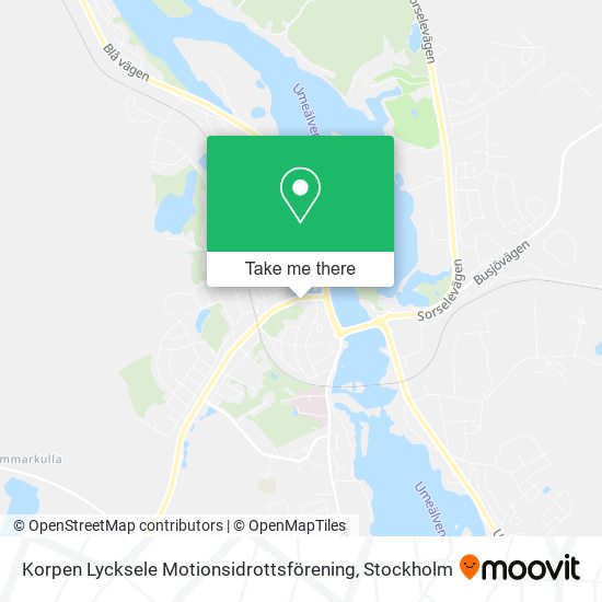 Korpen Lycksele Motionsidrottsförening map