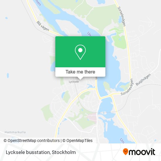 Lycksele busstation map