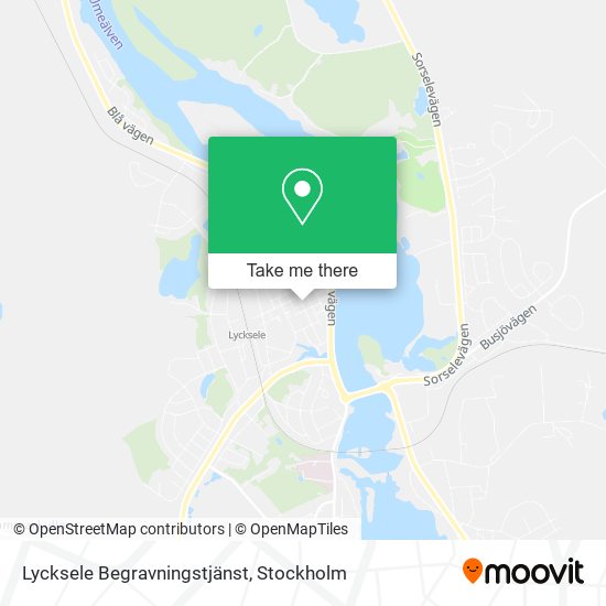 Lycksele Begravningstjänst map