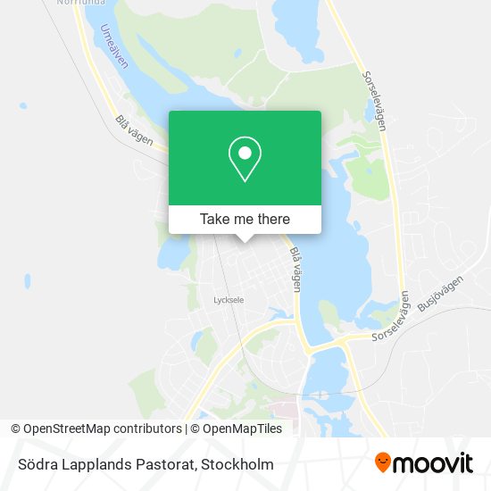 Södra Lapplands Pastorat map