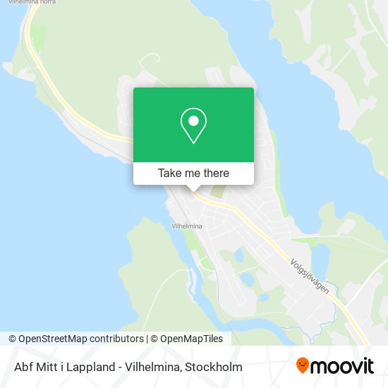 Abf Mitt i Lappland - Vilhelmina map