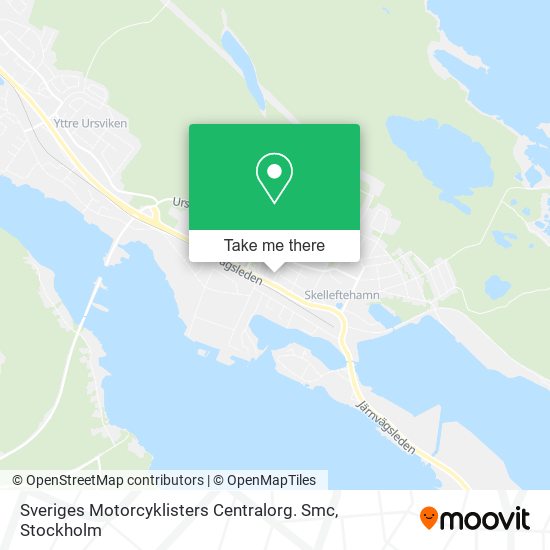 Sveriges Motorcyklisters Centralorg. Smc map