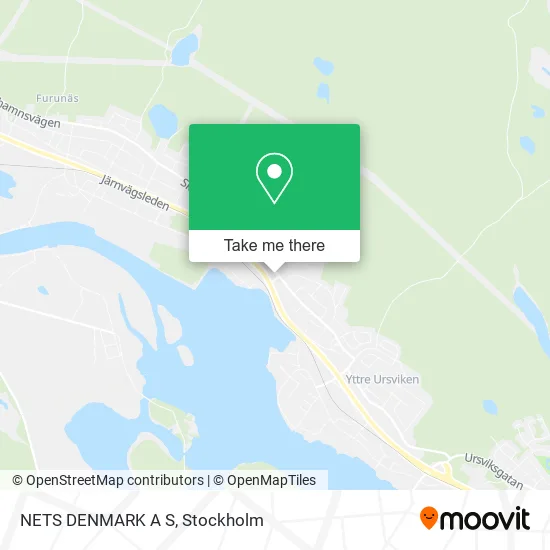 NETS DENMARK A S map