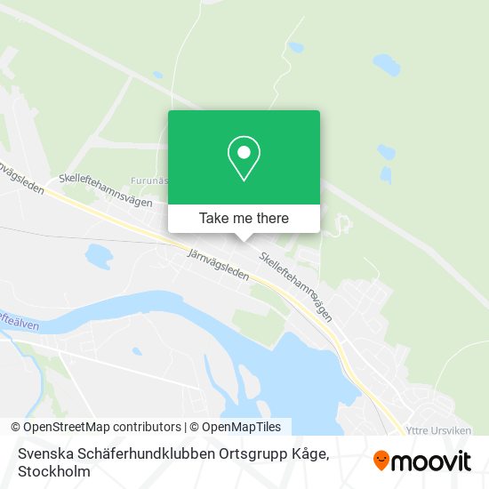 Svenska Schäferhundklubben Ortsgrupp Kåge map