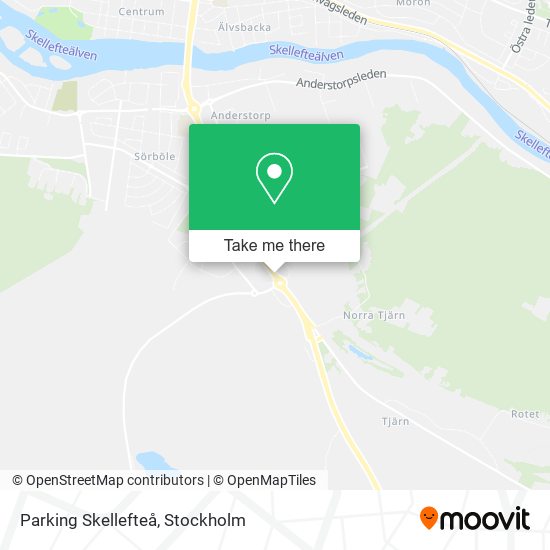Parking Skellefteå map