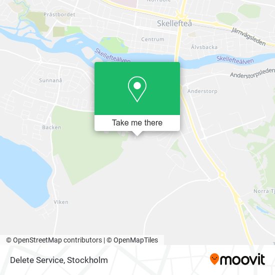 Delete Service map