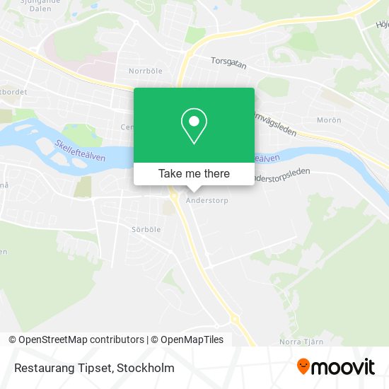 Restaurang Tipset map