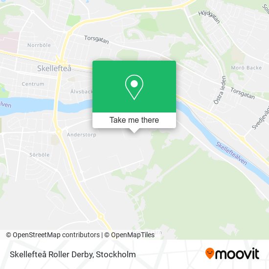 Skellefteå Roller Derby map