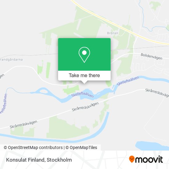 Konsulat Finland map