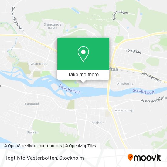 Iogt-Nto Västerbotten map