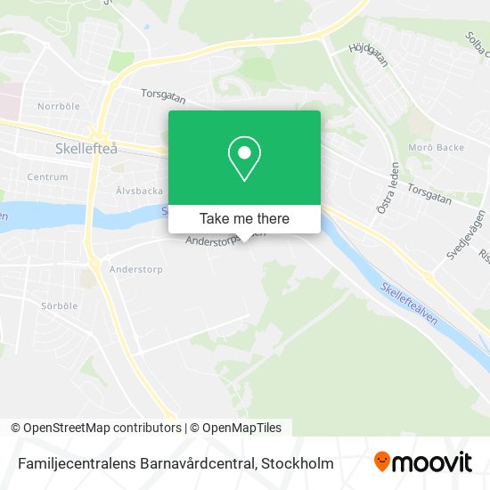 Familjecentralens Barnavårdcentral map