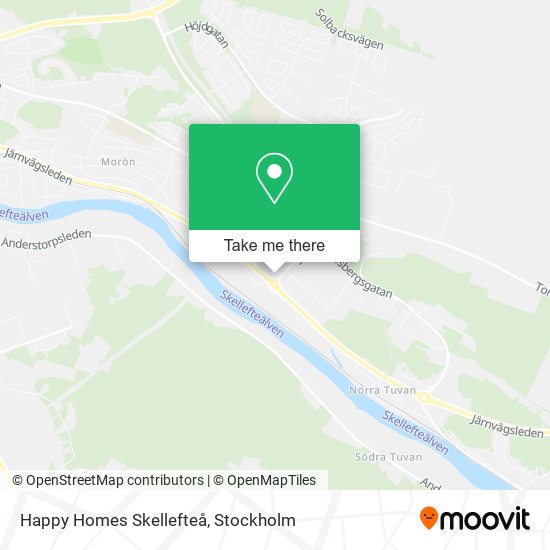 Happy Homes Skellefteå map