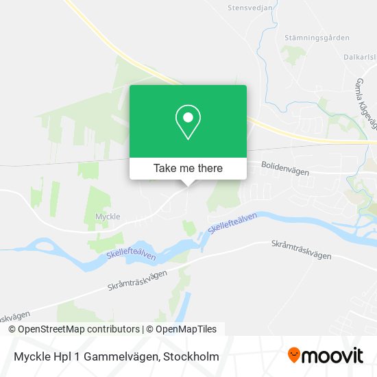 Myckle Hpl 1 Gammelvägen map