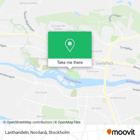 Lanthandeln, Nordanå map