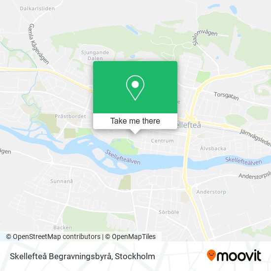 Skellefteå Begravningsbyrå map
