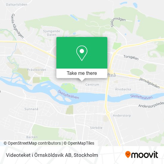 Videoteket i Örnsköldsvik AB map