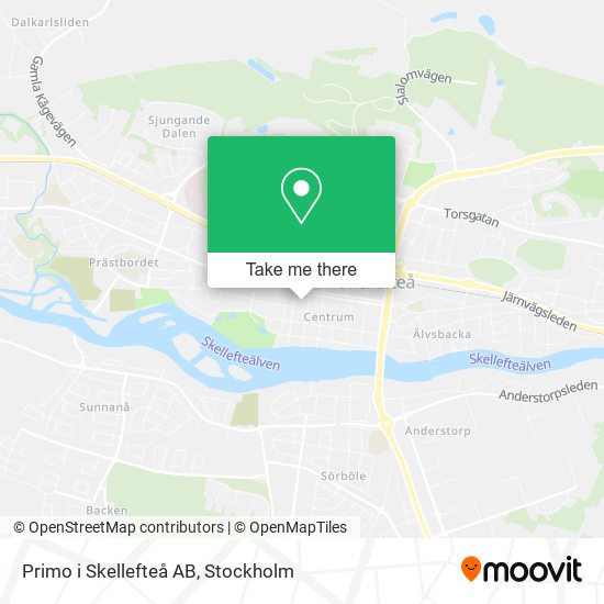 Primo i Skellefteå AB map