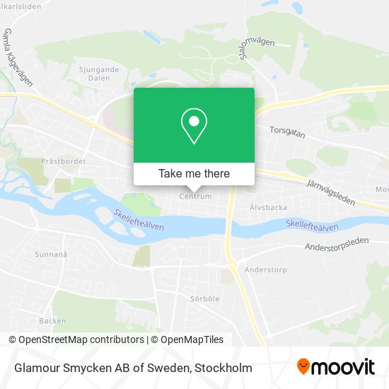 Glamour Smycken AB of Sweden map