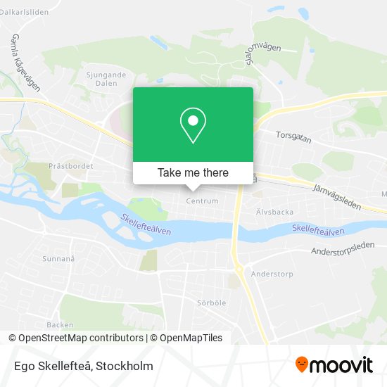 Ego Skellefteå map