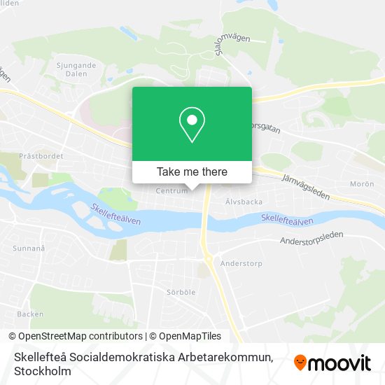 Skellefteå Socialdemokratiska Arbetarekommun map