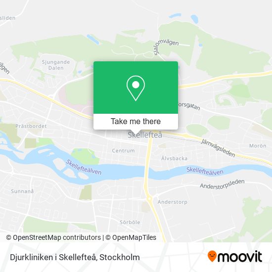 Djurkliniken i Skellefteå map