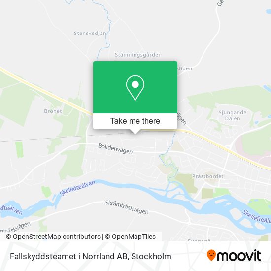 Fallskyddsteamet i Norrland AB map