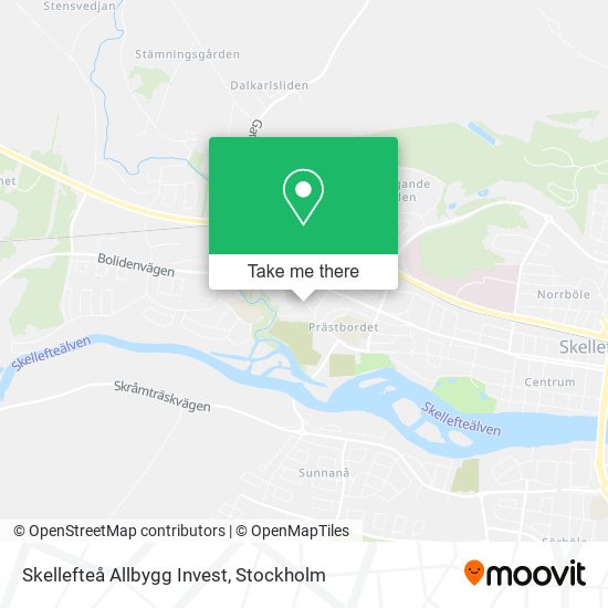 Skellefteå Allbygg Invest map