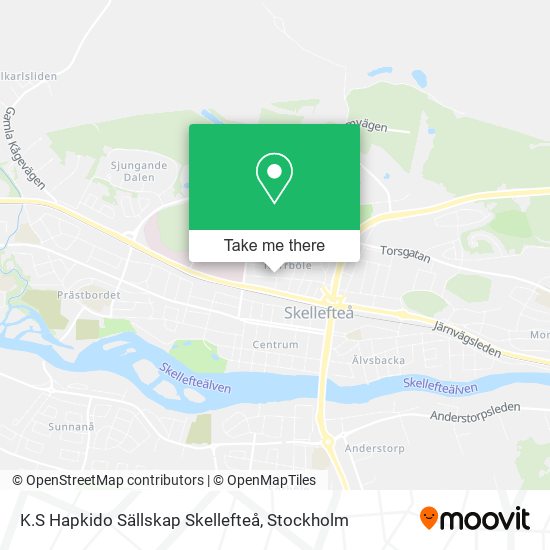 K.S Hapkido Sällskap Skellefteå map