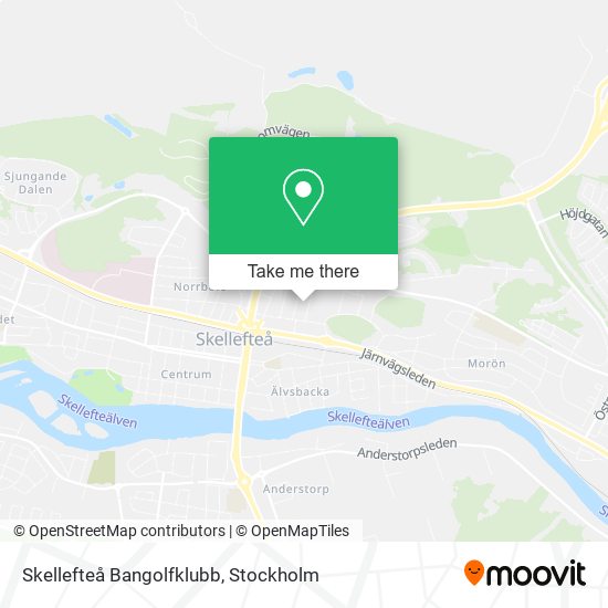 Skellefteå Bangolfklubb map