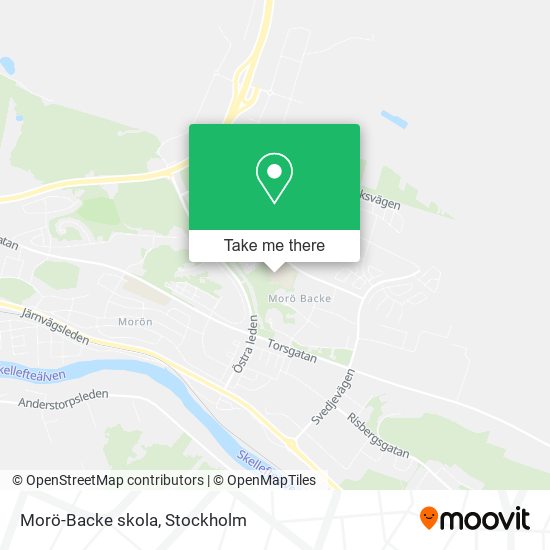 Morö-Backe skola map