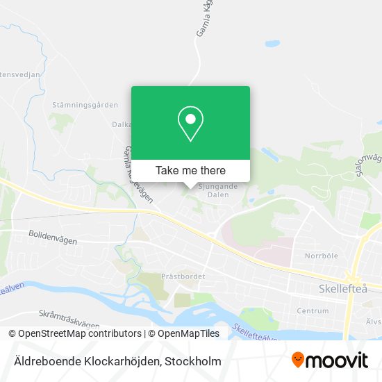 Äldreboende Klockarhöjden map