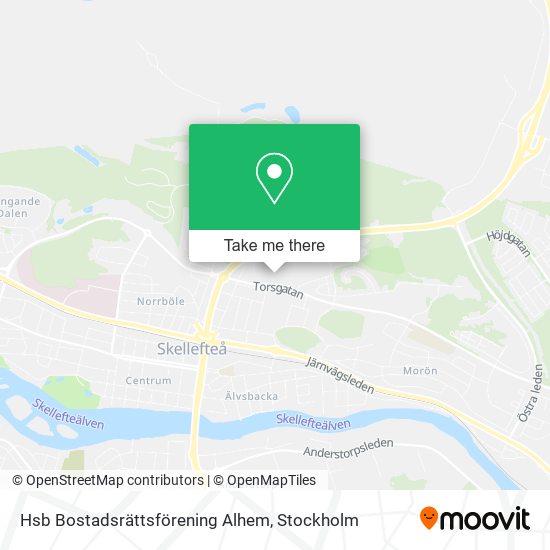 Hsb Bostadsrättsförening Alhem map