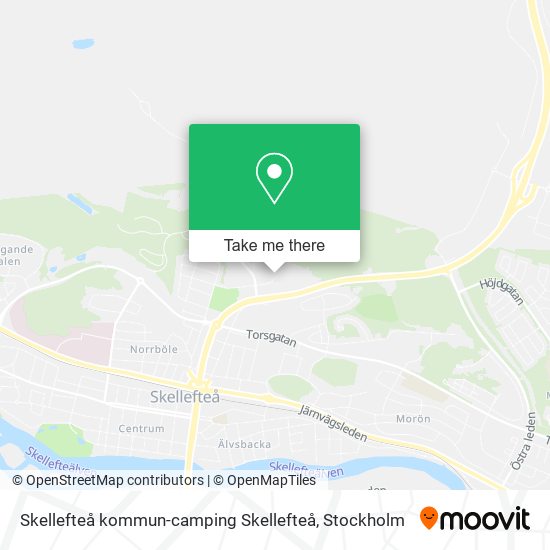 Skellefteå kommun-camping Skellefteå map