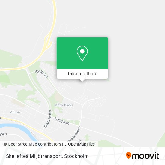 Skellefteå Miljötransport map