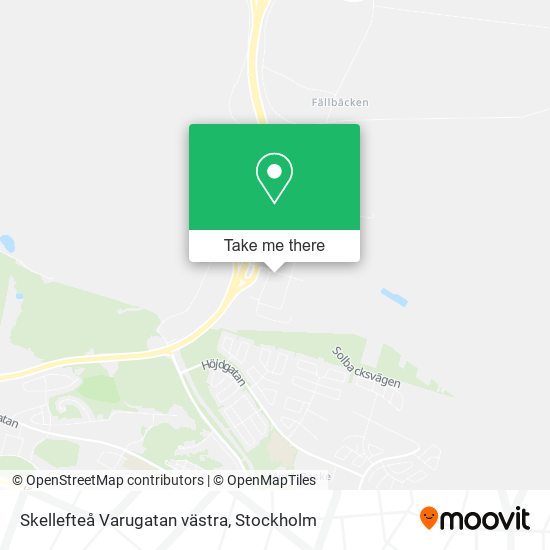 Skellefteå Varugatan västra map