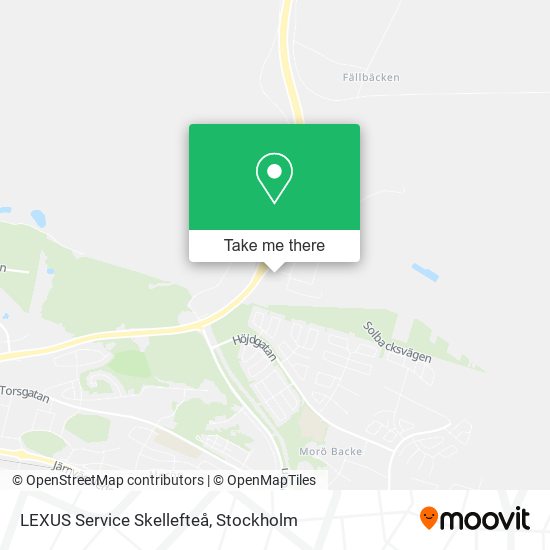 LEXUS Service Skellefteå map