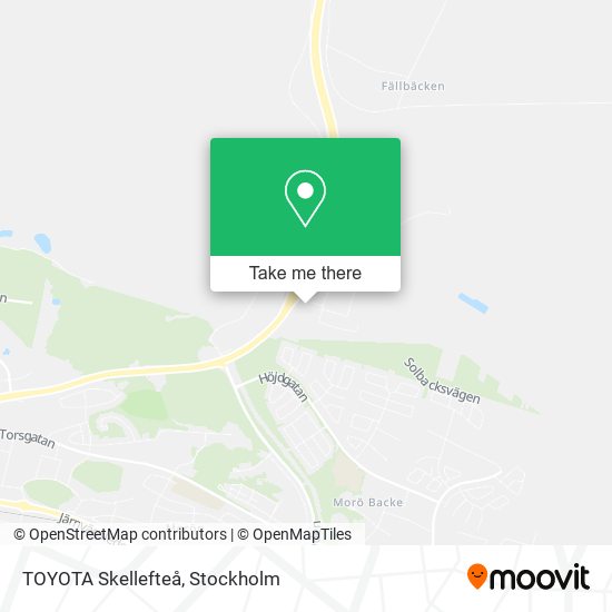 TOYOTA Skellefteå map