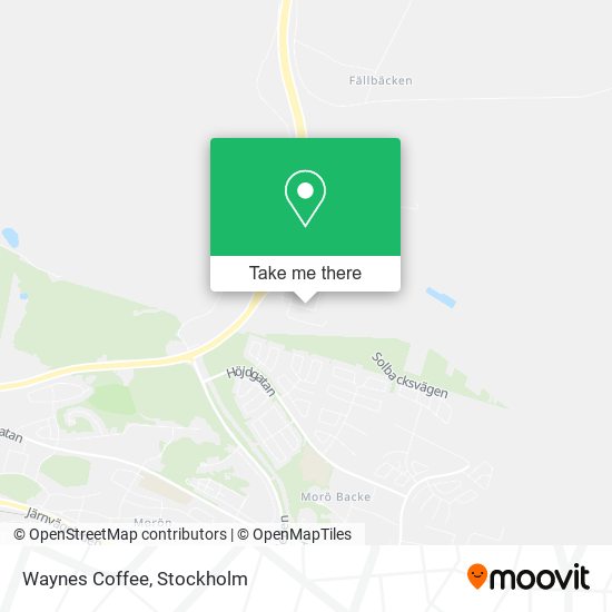 Waynes Coffee map