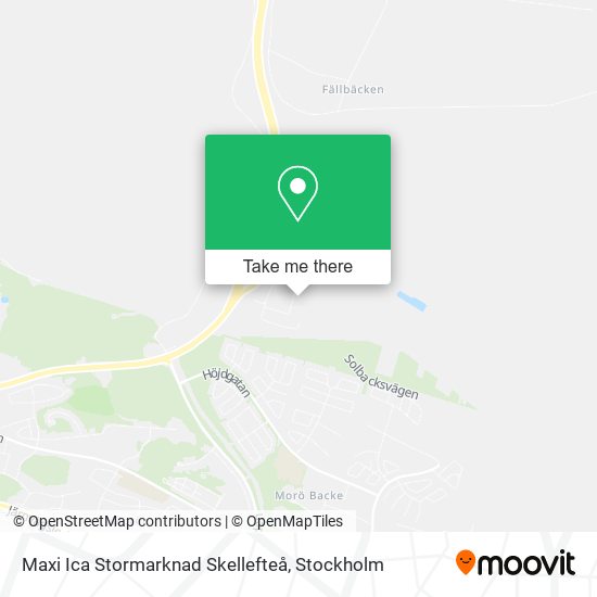 Maxi Ica Stormarknad Skellefteå map
