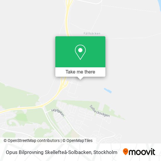 Opus Bilprovning Skellefteå-Solbacken map