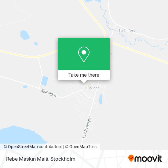 Rebe Maskin Malå map