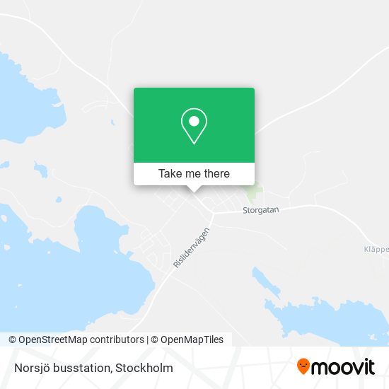 Norsjö busstation map