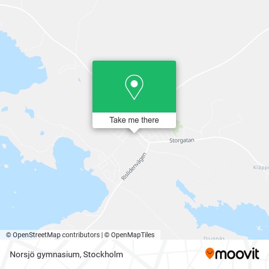 Norsjö gymnasium map